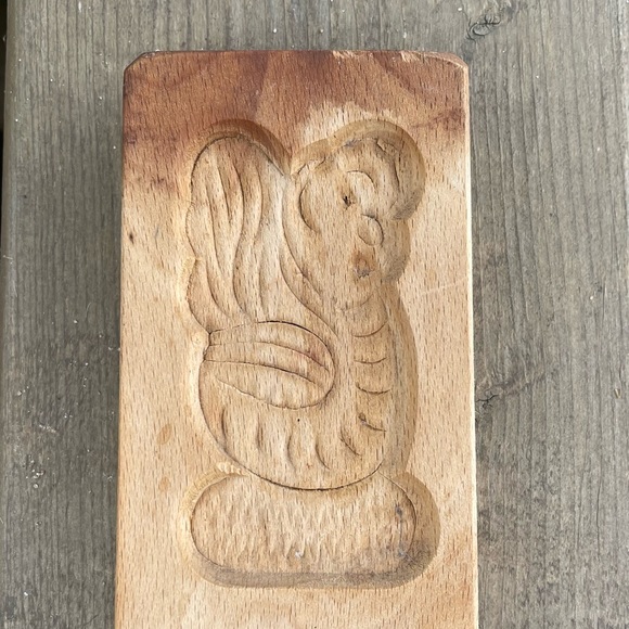 Vintage Wooden Dutch Butter Mold Cookie Press - Picture 3 of 15